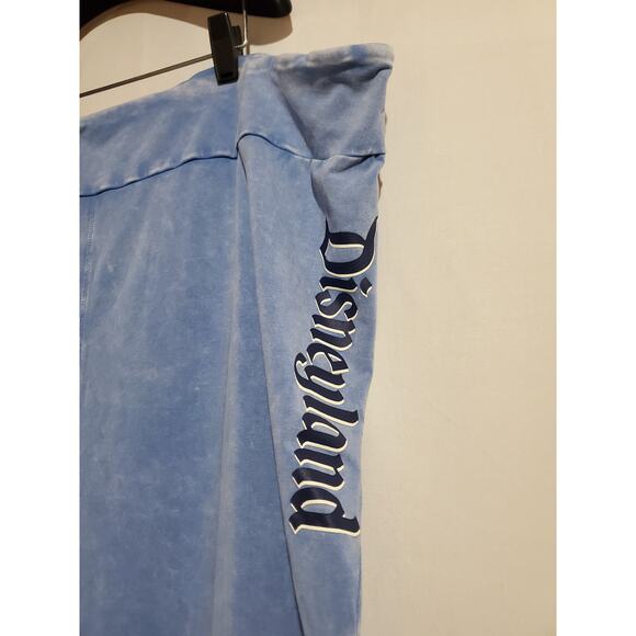 Disney Disneyland Resort Spellout Cropped Moto Leggings Womens Plus Size 3X Blue - Picture 4 of 8